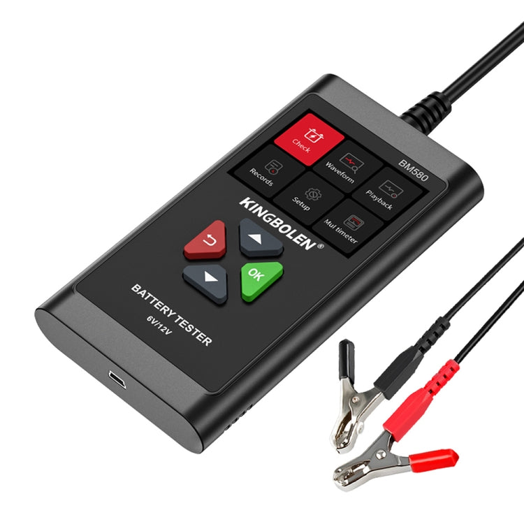KINGBOLEN BM580 6V 12V Car Digital Load Battery Tester - Electronic Test by PMC TechLife | Online Shopping South Africa | PMC TechLife | Buy Now Pay Later Mobicred