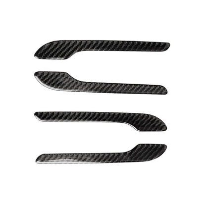 4 PCS Carbon Fiber Car Outside Handle Decorative Sticker for Tesla Model 3 - Decorative Sticker by PMC Jewellery | Online Shopping South Africa | PMC Jewellery | Buy Now Pay Later Mobicred