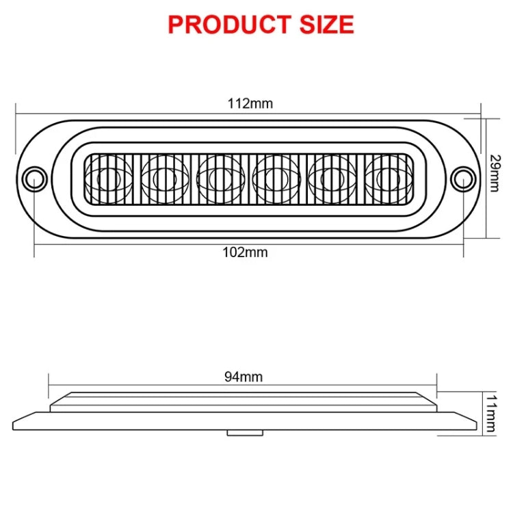 5 PCS MK-093 Car / Truck 6LEDs Side Marker Indicator Lights Bulb Lamp (White Light) - Clearance Lights by PMC TechLife | Online Shopping South Africa | PMC TechLife | Buy Now Pay Later Mobicred