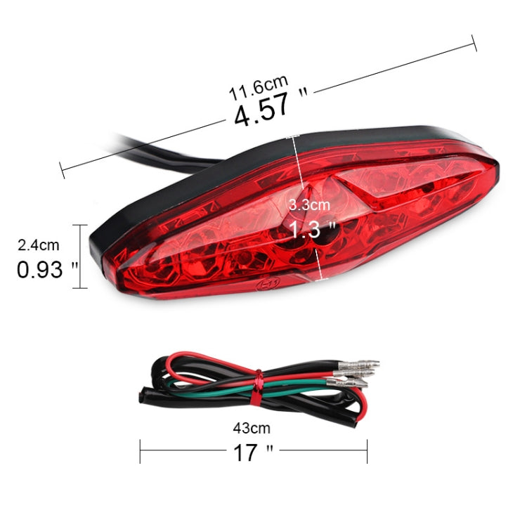2 PCS KC-WD-NEW-3X Motorcycle LED Brake Light Running Lamp (Transparent) - Signal Lights by PMC TechLife | Online Shopping South Africa | PMC TechLife | Buy Now Pay Later Mobicred