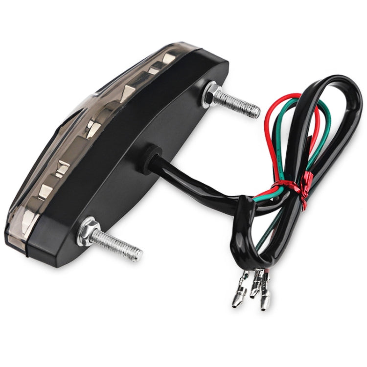 2 PCS KC-WD-NEW-3X Motorcycle LED Brake Light Running Lamp (Transparent Black) - Signal Lights by PMC TechLife | Online Shopping South Africa | PMC TechLife | Buy Now Pay Later Mobicred