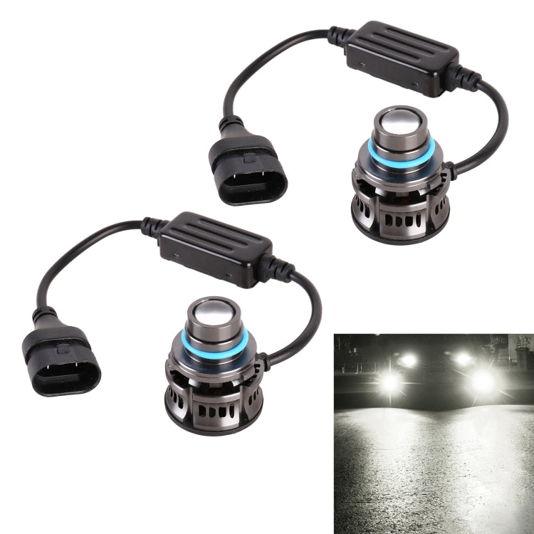 1 Pair 9006 27W / DC12V Car Aluminum Alloy LED Headlight (White Light) - LED Headlamps by PMC TechLife | Online Shopping South Africa | PMC TechLife | Buy Now Pay Later Mobicred