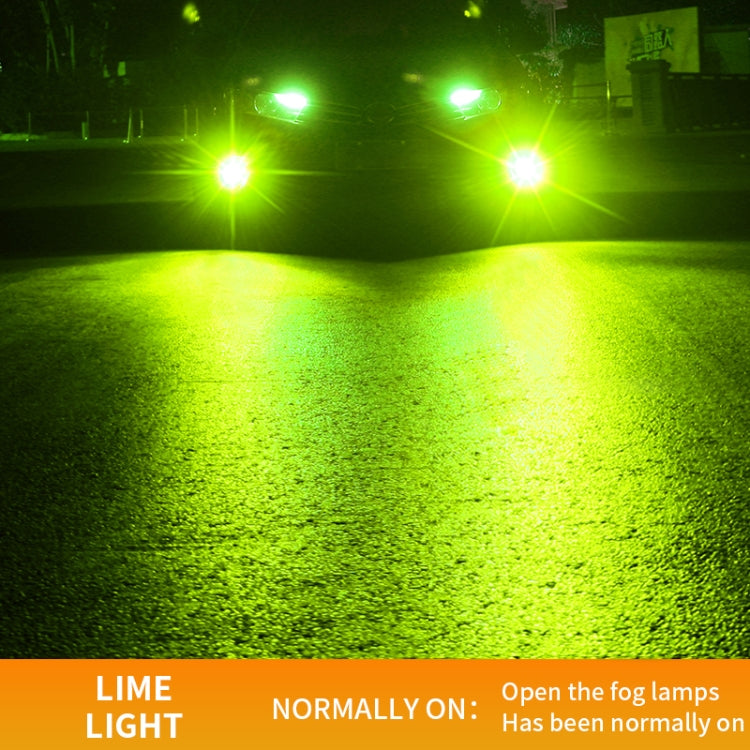 1 Pair H7 27W / DC12V Car Aluminum Alloy LED Headlight (Lime Green) - LED Headlamps by PMC TechLife | Online Shopping South Africa | PMC TechLife | Buy Now Pay Later Mobicred