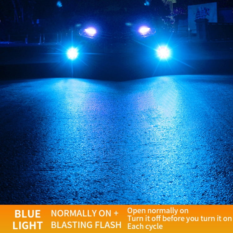 1 Pair 9005 27W / DC12V Car Aluminum Alloy Flashing LED Headlight (Blue Light) - LED Headlamps by PMC TechLife | Online Shopping South Africa | PMC TechLife | Buy Now Pay Later Mobicred