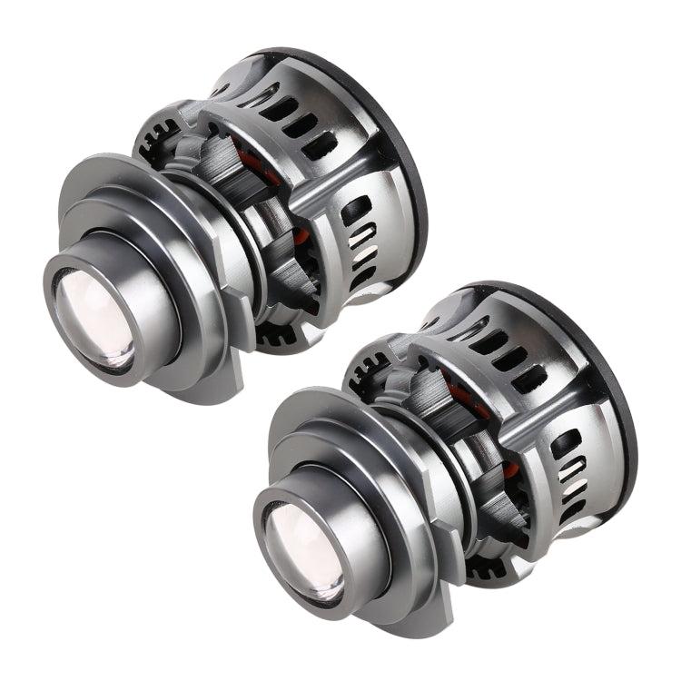 1 Pair H7 27W / DC12V Car Aluminum Alloy Flashing LED Headlight (Gold Light) - LED Headlamps by PMC TechLife | Online Shopping South Africa | PMC TechLife | Buy Now Pay Later Mobicred