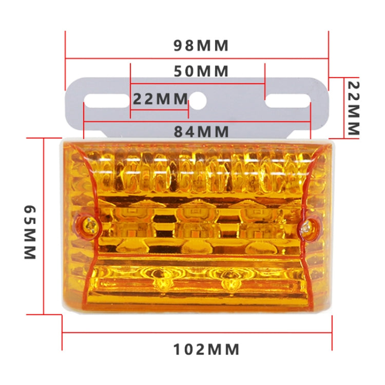 4 PCS ZS-6001 DC24V Car / Truck Side Marker Indicator Lights Bulb Lamp (White Light) - Clearance Lights by PMC TechLife | Online Shopping South Africa | PMC TechLife | Buy Now Pay Later Mobicred