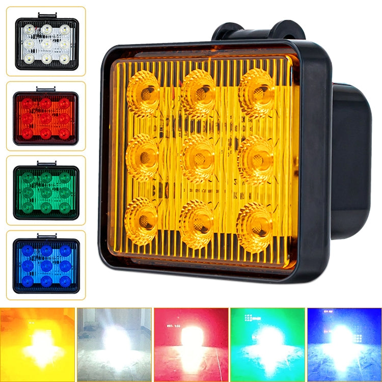 2 PCS ZS-7013 3 inch 9LEDs Strobe Waterproof Car / Truck Warning Light (White Light) - Warning Lights by PMC Jewellery | Online Shopping South Africa | PMC Jewellery | Buy Now Pay Later Mobicred