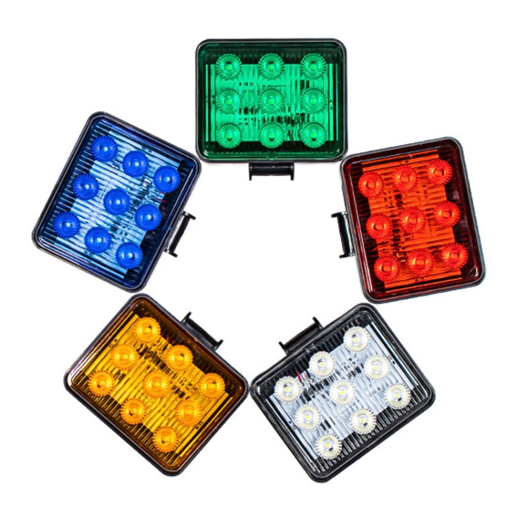 2 PCS ZS-7013 3 inch 9LEDs Strobe Waterproof Car / Truck Warning Light (Yellow Light) - Warning Lights by PMC TechLife | Online Shopping South Africa | PMC TechLife | Buy Now Pay Later Mobicred