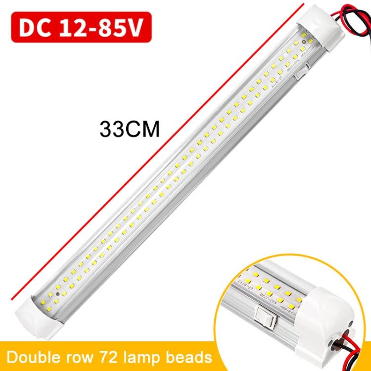 2 PCS ZS-3332 12-85V High Bright 72LEDs RV Dome Light Cabin Light Bar - Dome Lights by PMC TechLife | Online Shopping South Africa | PMC TechLife | Buy Now Pay Later Mobicred