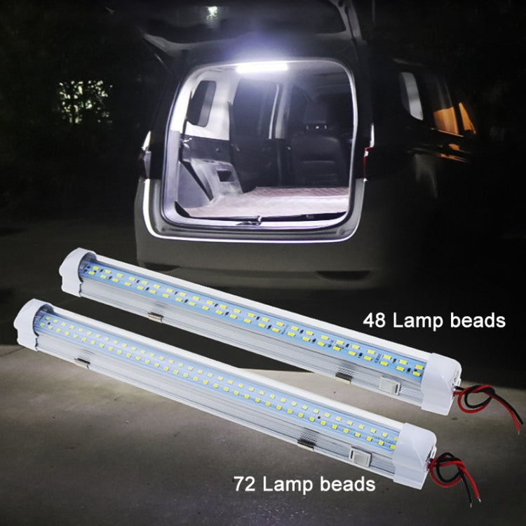 2 PCS ZS-3332 12-85V High Bright 72LEDs RV Dome Light Cabin Light Bar - Dome Lights by PMC TechLife | Online Shopping South Africa | PMC TechLife | Buy Now Pay Later Mobicred