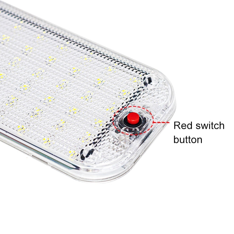 2 PCS ZS-3350 DC12-85V High Bright 48LEDs Lamp Beads Car Dome Light Cabin Light Bar - Dome Lights by PMC TechLife | Online Shopping South Africa | PMC TechLife | Buy Now Pay Later Mobicred