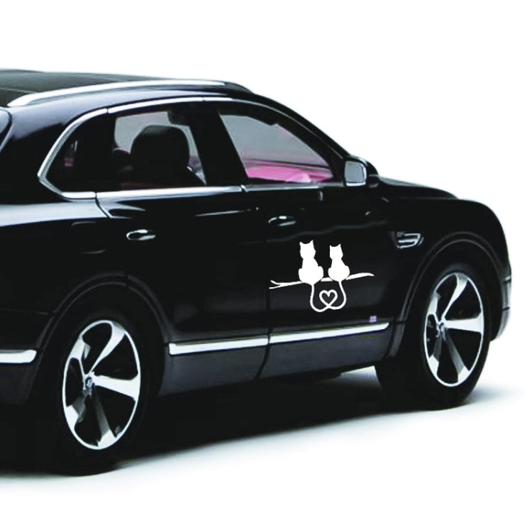 20 PCS Car Body Bumper Cat Vinyl Decal Window Sticker, Size: 17.8x10.8cm (Black) - free shipping - PMC TechLife - Order now!