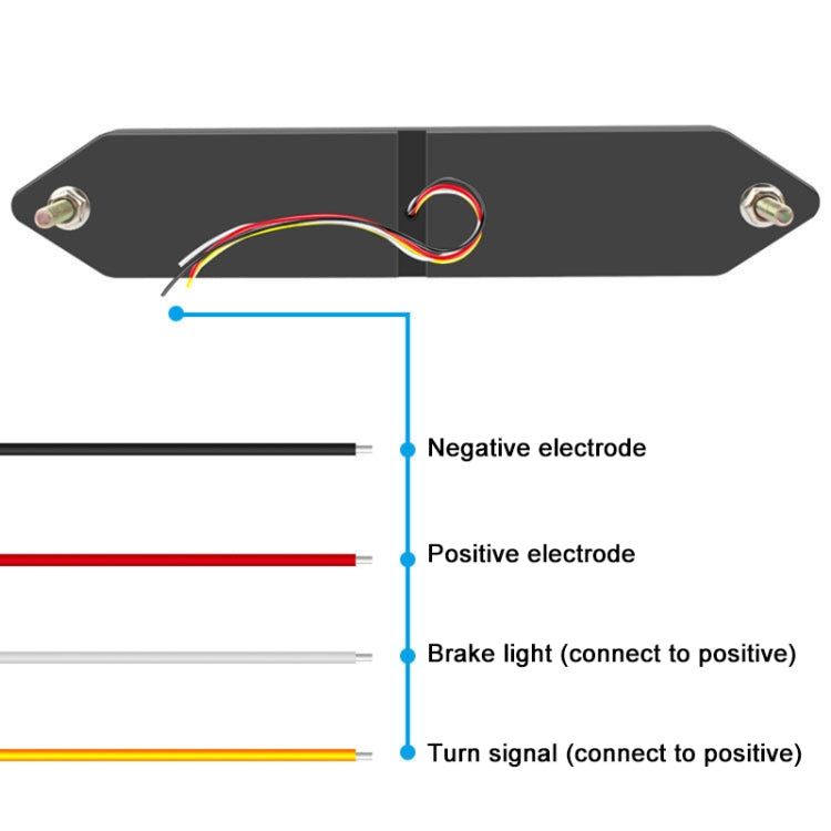 2 PCS Heavy Truck 100LED Two-color Running Water Light Guide Brake Steering Tail Rear Bumper Light - Warning Lights by PMC Jewellery | Online Shopping South Africa | PMC Jewellery | Buy Now Pay Later Mobicred