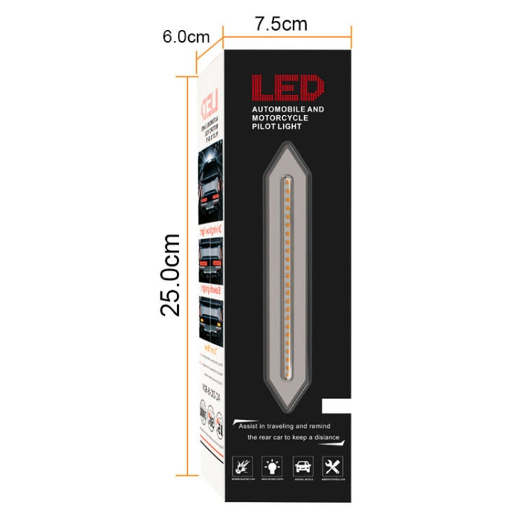 2 PCS Heavy Truck 100LED Two-color Running Water Light Guide Brake Steering Tail Rear Bumper Light - Warning Lights by PMC TechLife | Online Shopping South Africa | PMC TechLife | Buy Now Pay Later Mobicred