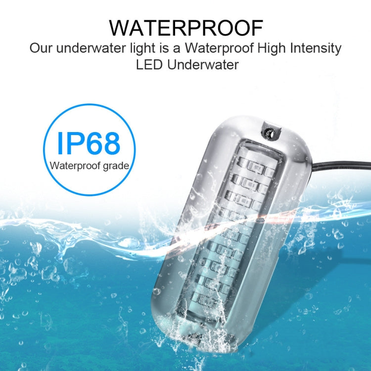 2 PCS MK-027 Ship / Yacht 10-30V 27LEDs Waterproof Stainless Steel Underwater Light(Red Light) - Marine Accessories & Parts by PMC TechLife | Online Shopping South Africa | PMC TechLife | Buy Now Pay Later Mobicred