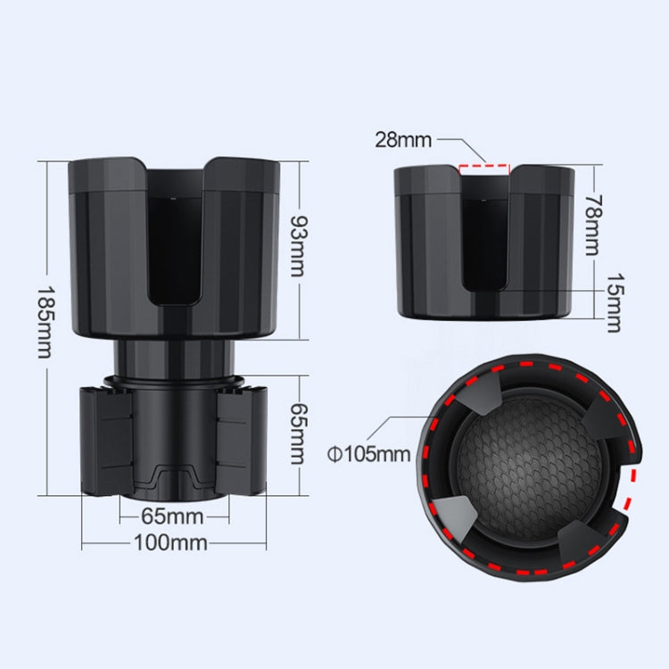 Car Cup Mouth Conversion Large Water Cup Holder - Car Drink Holders by PMC TechLife | Online Shopping South Africa | PMC TechLife | Buy Now Pay Later Mobicred