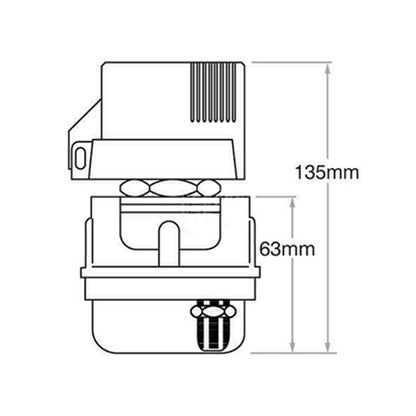 12V 300A Car Selector Isolator Disconnect Rotary Switch Cut (Red) - Car Switches by PMC Jewellery | Online Shopping South Africa | PMC Jewellery | Buy Now Pay Later Mobicred