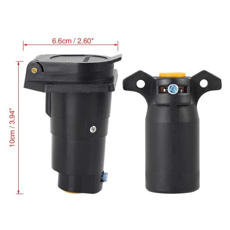 7-PIN 12V Trailer Plug American Flat Blade Connector Adapter - Terminal connectors by PMC Jewellery | Online Shopping South Africa | PMC Jewellery | Buy Now Pay Later Mobicred