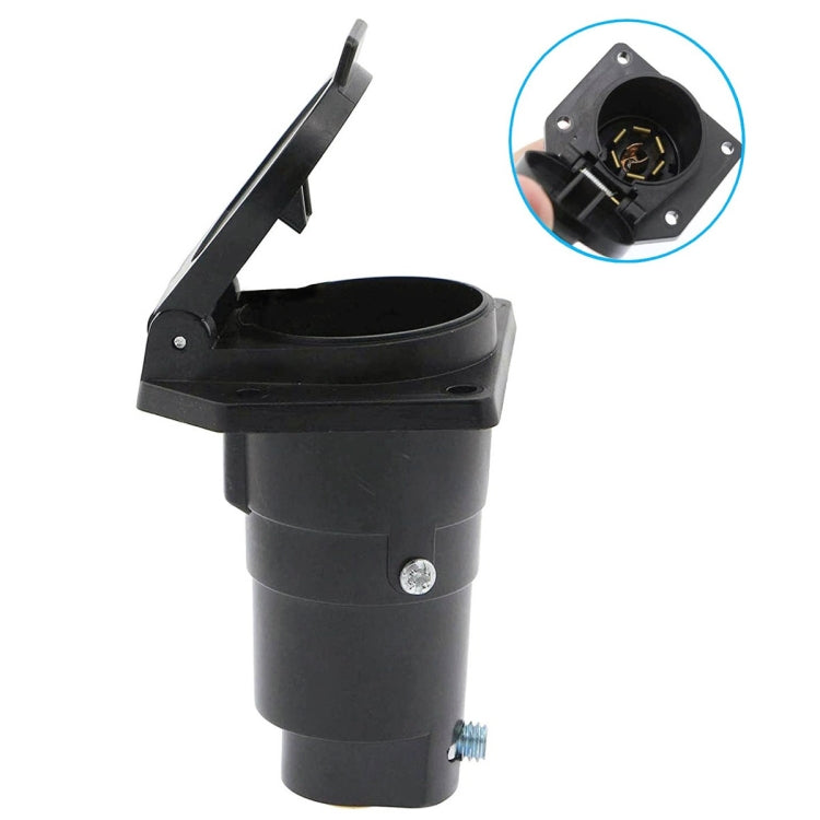 7-PIN 12V Trailer Plug American Flat Blade Connector Adapter - Terminal connectors by PMC Jewellery | Online Shopping South Africa | PMC Jewellery | Buy Now Pay Later Mobicred