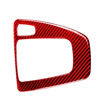 For BMW 3 Series E90 Carbon Fiber Car Gear Position Panel Decorative Sticker,Right Drive (Red) - Car Interior Mouldings by PMC Jewellery | Online Shopping South Africa | PMC Jewellery | Buy Now Pay Later Mobicred