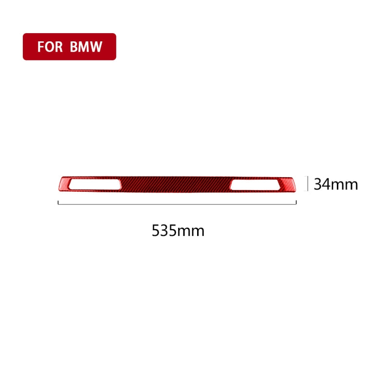 For BMW 3 Series E90 CarBon Fiber Car Water Cup Strip Decorative Sticker,Left Drive(Red) - free shipping - PMC Jewellery - Order now!