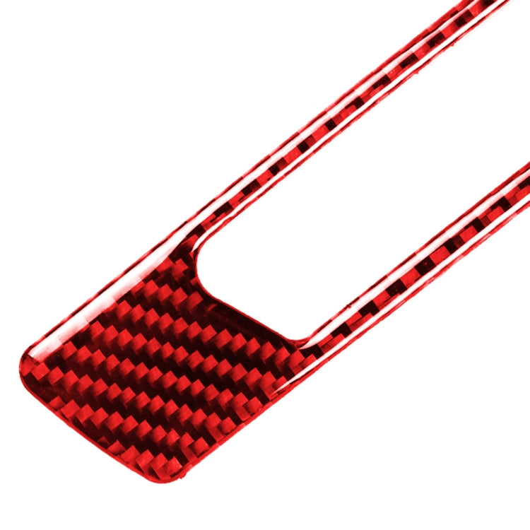 For BMW 3 Series E90 CarBon Fiber Car Water Cup Strip Decorative Sticker,Left Drive(Red) - free shipping - PMC Jewellery - Order now!