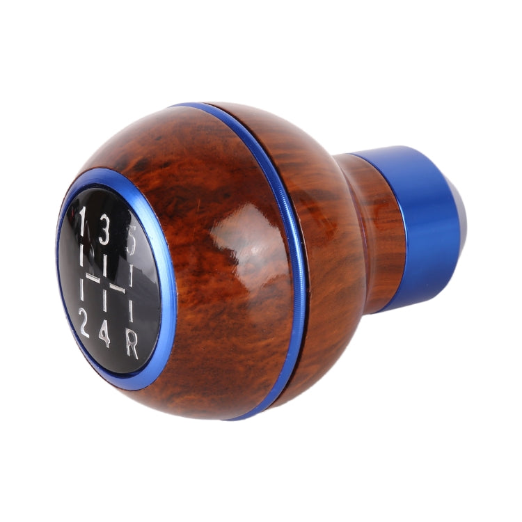 Universal Car Wood Texture Metal Gear Shift Knob (Blue) - Shift Knob by PMC TechLife | Online Shopping South Africa | PMC TechLife | Buy Now Pay Later Mobicred