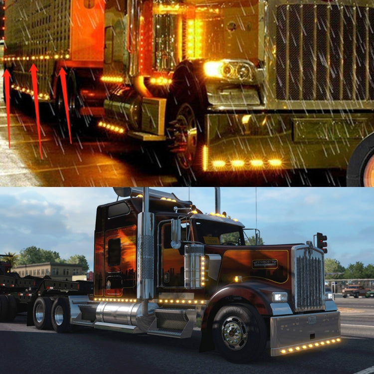 2 PCS MK-138 Truck LED Tail Light Running Water Tricolor Side Marker Light - Running Lights by PMC TechLife | Online Shopping South Africa | PMC TechLife | Buy Now Pay Later Mobicred