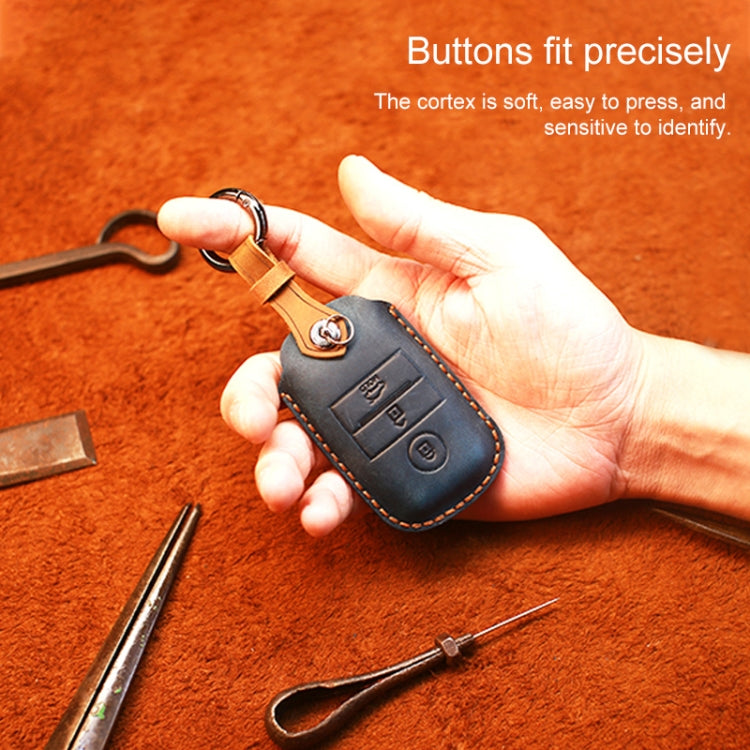 For Kia Old Style Car Cowhide Leather Key Protective Cover Key Case (Red) - Car Key Cases by PMC Jewellery | Online Shopping South Africa | PMC Jewellery | Buy Now Pay Later Mobicred