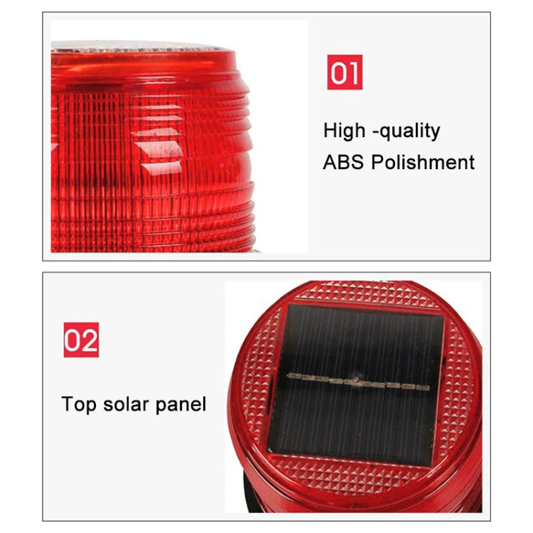 Car Solar Charging Warning Light (White) - Warning Lights by PMC TechLife | Online Shopping South Africa | PMC TechLife | Buy Now Pay Later Mobicred