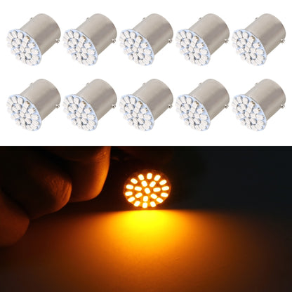 10pcs 1156 DC12V 1.2W Car Turn Signal Light (Yellow Light) - Arrow Turn Lights by PMC Jewellery | Online Shopping South Africa | PMC Jewellery | Buy Now Pay Later Mobicred