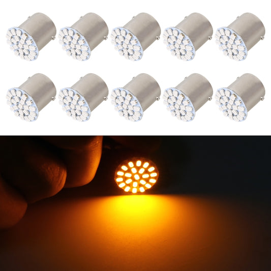 10pcs 1156 DC12V 1.2W Car Turn Signal Light (Yellow Light) - Arrow Turn Lights by PMC Jewellery | Online Shopping South Africa | PMC Jewellery | Buy Now Pay Later Mobicred