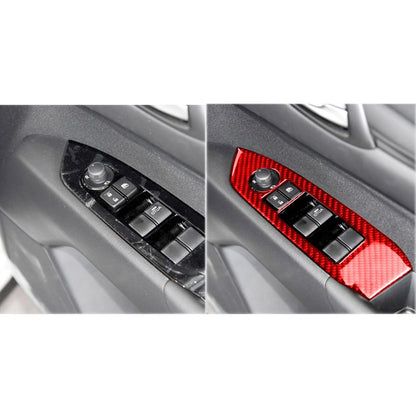 Car Carbon Fiber Window Glass Lift Panel Decorative Sticker for Mazda CX-5 2017-2018, Right Drive (Red) - Car Interior Mouldings by PMC Jewellery | Online Shopping South Africa | PMC Jewellery | Buy Now Pay Later Mobicred