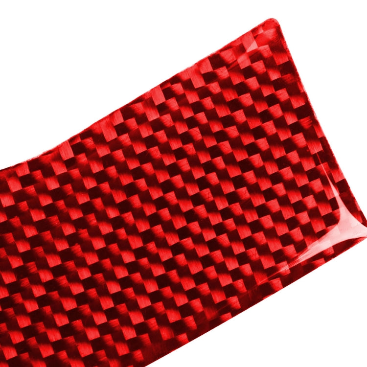 Car Carbon Fiber Key Hole Decorative Sticker for Porsche Panamera, Left Drive (Red) - Car Interior Mouldings by PMC Jewellery | Online Shopping South Africa | PMC Jewellery | Buy Now Pay Later Mobicred