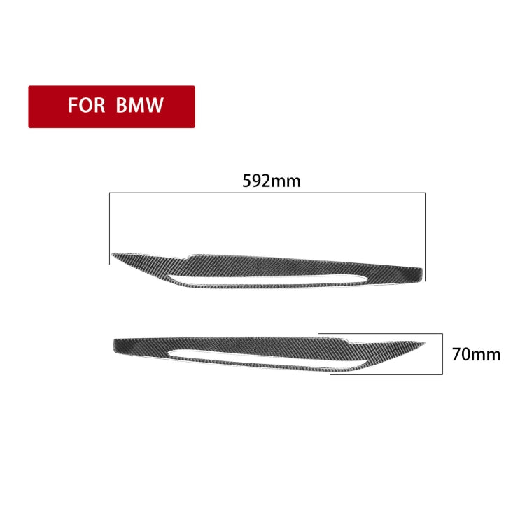 2 PCS / Set Carbon Fiber Car Lamp Eyebrow Decorative Sticker for BMW X5 / F15 2014-2018, Drop Glue Version - Lamp Decoration by PMC Jewellery | Online Shopping South Africa | PMC Jewellery | Buy Now Pay Later Mobicred