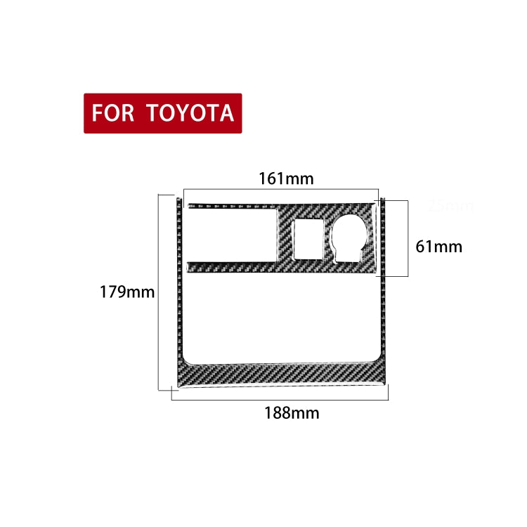 2 PCS / Set Carbon Fiber Car Cigarette Lighter Panel Decorative Sticker for Toyota 4Runner 2010-2020 - Car Interior Mouldings by PMC Jewellery | Online Shopping South Africa | PMC Jewellery | Buy Now Pay Later Mobicred