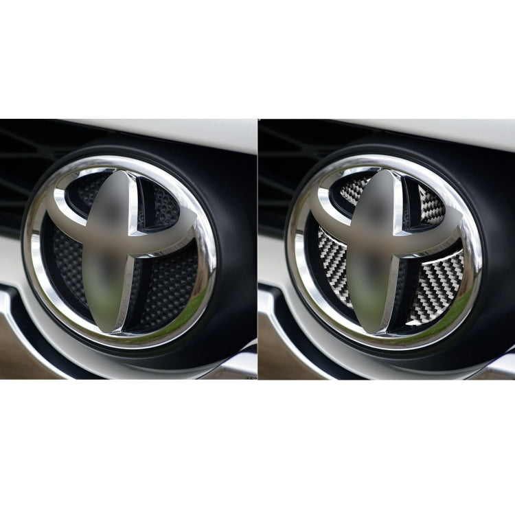 4 PCS / Set Carbon Fiber Car Front Middle Net Logo Decorative Sticker for Toyota 4Runner 2010-2020 - Decorative Sticker by PMC TechLife | Online Shopping South Africa | PMC TechLife | Buy Now Pay Later Mobicred
