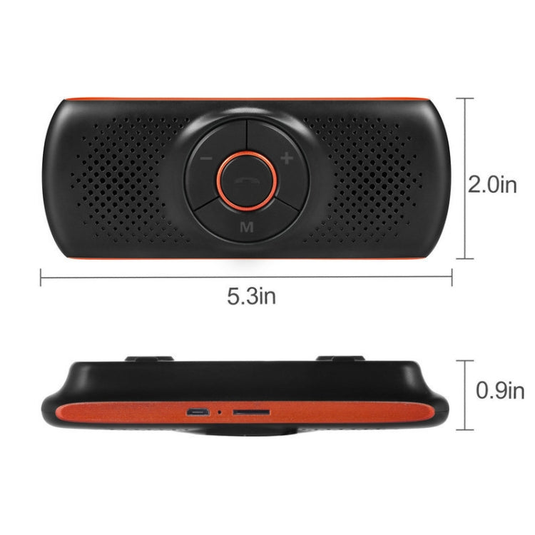 T826 Car Bluetooth Wireless MP3 Player FM Player for Sun Visor - Bluetooth Car Kits by PMC TechLife | Online Shopping South Africa | PMC TechLife | Buy Now Pay Later Mobicred