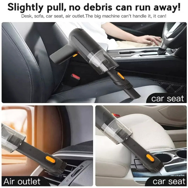 Car Portable Handheld Powerful Vacuum Cleaner Style: Wireless (Orange) - Vacuum Cleaner by PMC TechLife | Online Shopping South Africa | PMC TechLife | Buy Now Pay Later Mobicred