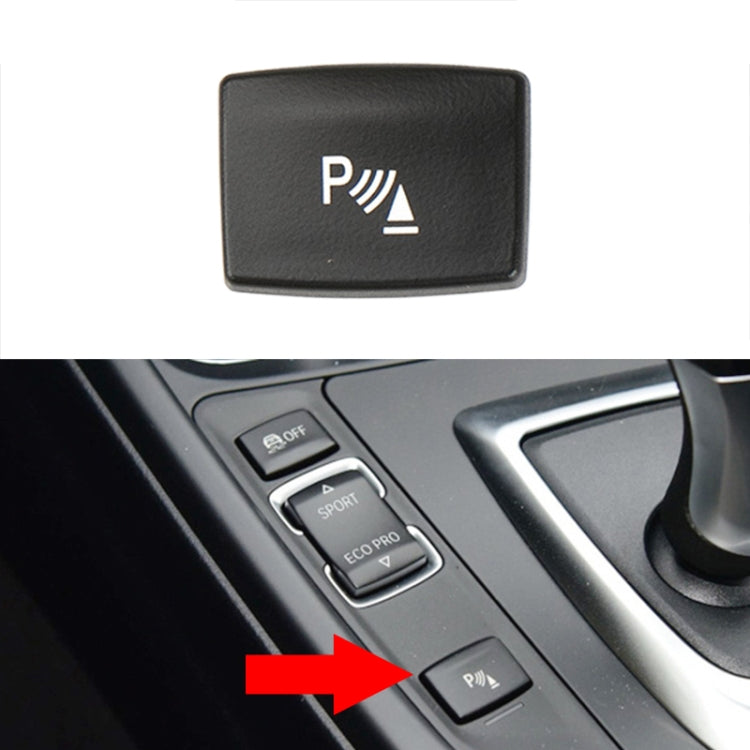 For BMW 3 Series Left Driving Car Central Control Multi-function Radar Button 6131 9252 912(Black) - free shipping - PMC TechLife - Order now!