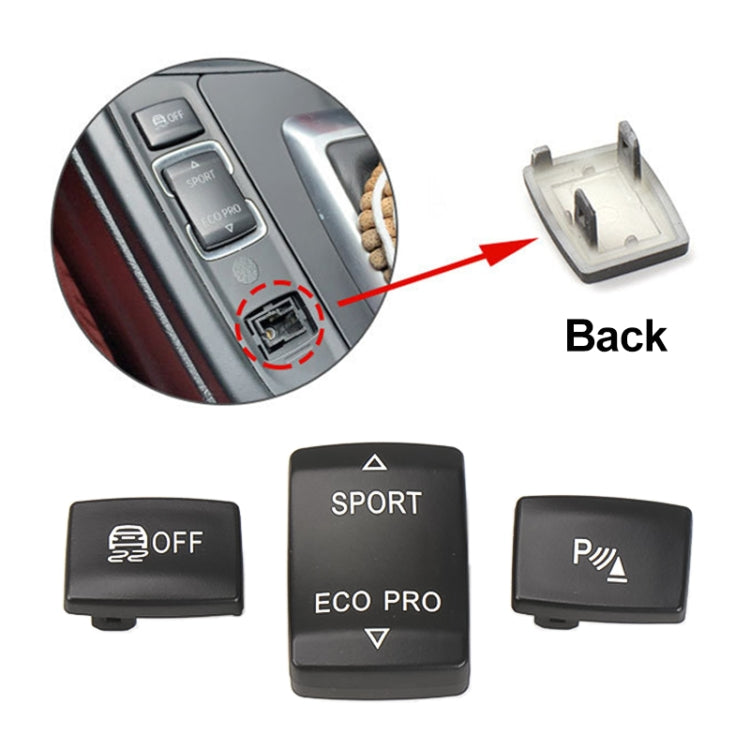 For BMW 3 Series Left Driving Car Central Control Multi-function Sport Button 6131 9252 912(Black) - Car Switches by PMC TechLife | Online Shopping South Africa | PMC TechLife | Buy Now Pay Later Mobicred