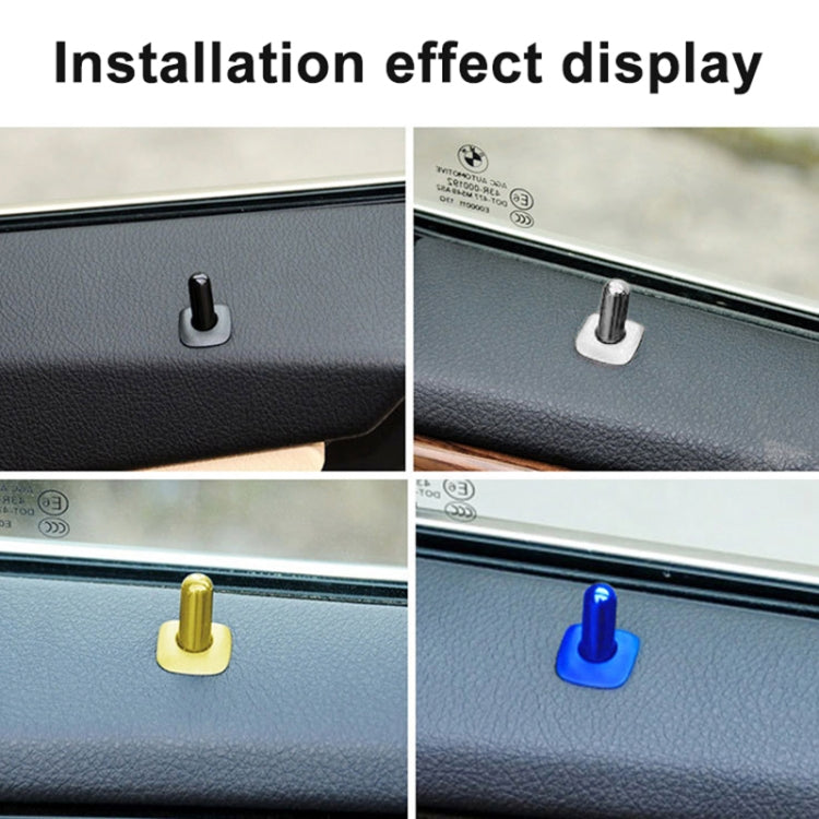 For BMW 5 Series 2011-2017 4 in 1 Car Interior Door Window Trim Panel Locking Knob Button Cover 5142 9171 769 (Blue) - Booster Cable & Clip by PMC Jewellery | Online Shopping South Africa | PMC Jewellery | Buy Now Pay Later Mobicred