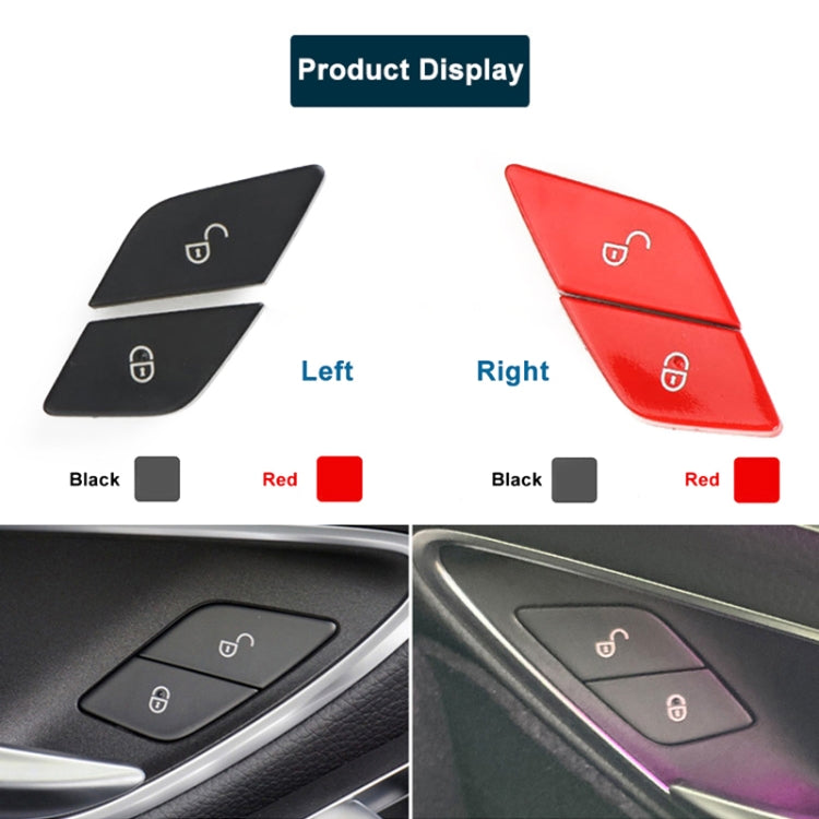 For Mercedes-Benz E-Class 2016-2021 Left Driving Car Right Side Door Lock Switch Buttons 2059055251(Red) - Car Switches by PMC TechLife | Online Shopping South Africa | PMC TechLife | Buy Now Pay Later Mobicred