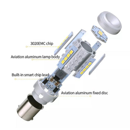 2pcs 1156 IC12-28V / 16.68W / 1.39A Car 3020EMC-26 Constant Current Wide Voltage Turn Signal Light (White Light) - Arrow Turn Lights by PMC Jewellery | Online Shopping South Africa | PMC Jewellery | Buy Now Pay Later Mobicred