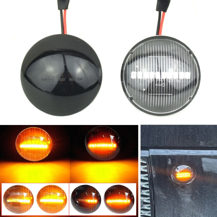 2pcs For Land Rover Range Rover L322 2002-2012 Car Dynamic LED Fender Side Light (Transparent Black) - Arrow Turn Lights by PMC TechLife | Online Shopping South Africa | PMC TechLife | Buy Now Pay Later Mobicred