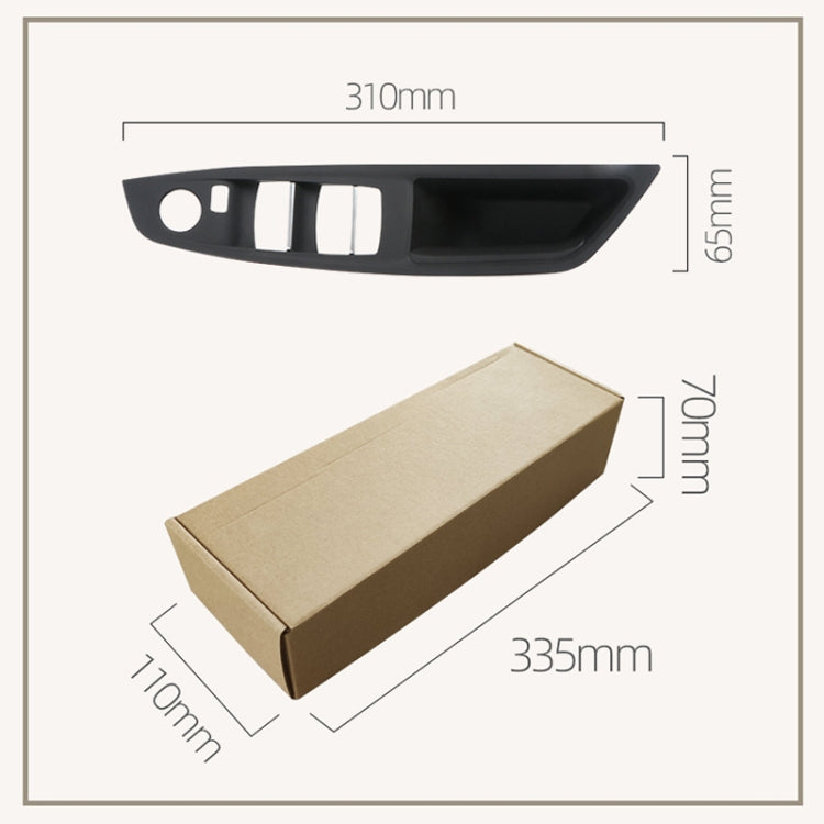 For BMW F10 2011-2017 Right Driving Car Door Window Lift Switch Trim Panel (Beige White) - Car Interior Mouldings by PMC TechLife | Online Shopping South Africa | PMC TechLife | Buy Now Pay Later Mobicred