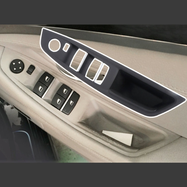 For BMW F10 2011-2017 Right Driving Car Door Window Lift Switch Trim Panel (Grey) - Car Interior Mouldings by PMC TechLife | Online Shopping South Africa | PMC TechLife | Buy Now Pay Later Mobicred