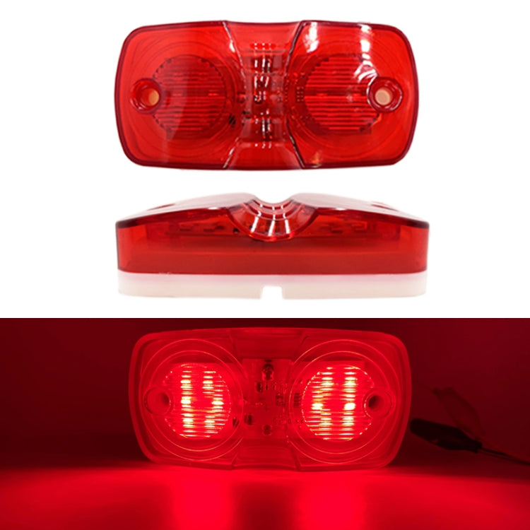 2pcs MK-106 Truck 12LEDs Side Marker Light (Red Light) - Running Lights by PMC TechLife | Online Shopping South Africa | PMC TechLife | Buy Now Pay Later Mobicred