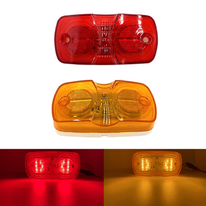 2pcs MK-106 Truck 12LEDs Side Marker Light (Red Light) - Running Lights by PMC Jewellery | Online Shopping South Africa | PMC Jewellery | Buy Now Pay Later Mobicred