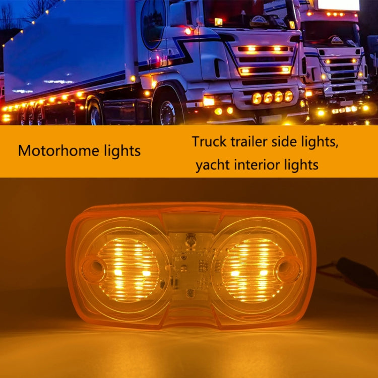 2pcs MK-106 Truck 12LEDs Side Marker Light (Red Light) - Running Lights by PMC TechLife | Online Shopping South Africa | PMC TechLife | Buy Now Pay Later Mobicred